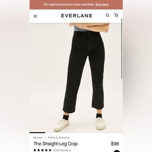 Everlane Straight Leg Crop Pants